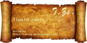 Tipold Zsolt névjegykártya